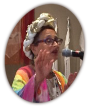 Rabbi Rayzel singing her heart out
